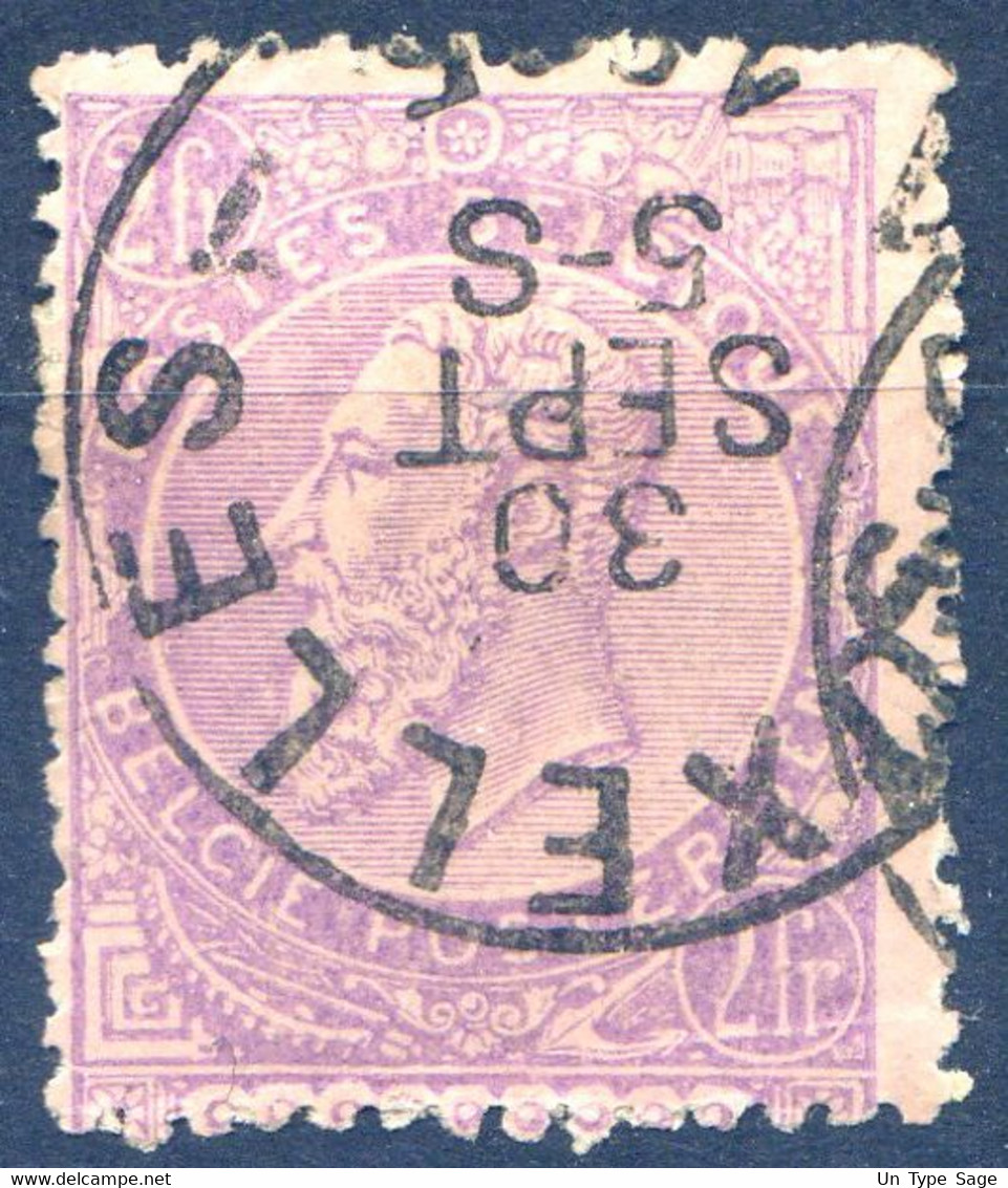 Belgique COB N°65 - Cachet BRUXELLES 7 - (F2097) - 1893-1900 Fijne Baard