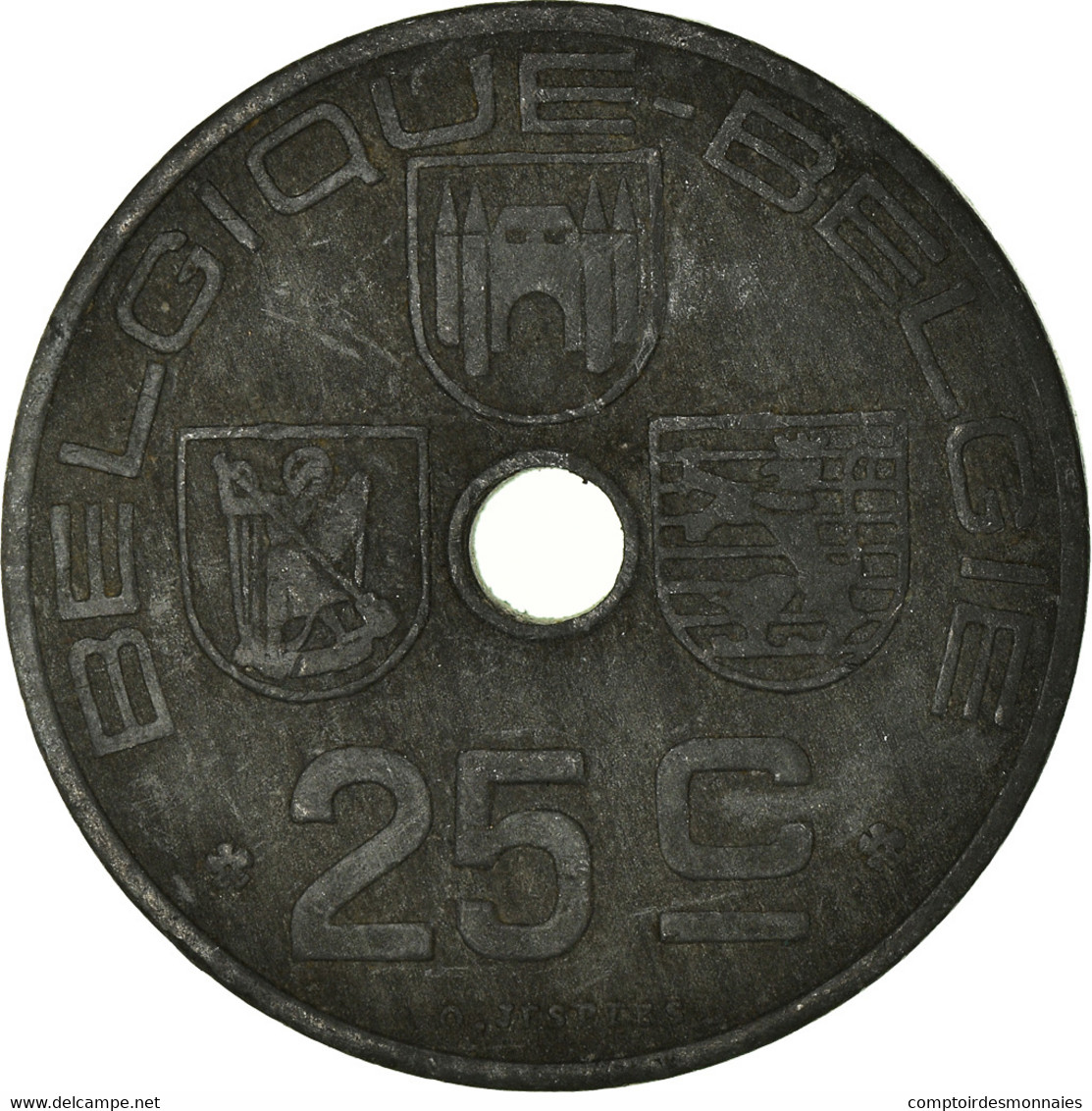 Monnaie, Belgique, 25 Centimes, 1942 - 25 Centimes