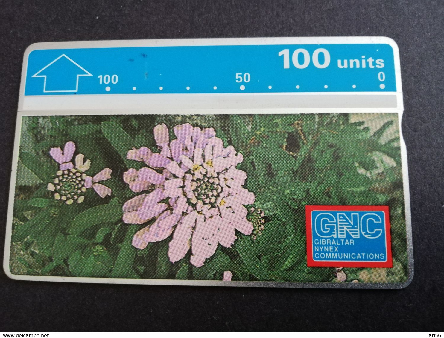 GIBRALTAR  LANDYS & GYR  100 UNITS MINT  FLOWERS /CANDYTUFT     **8761** - Gibraltar