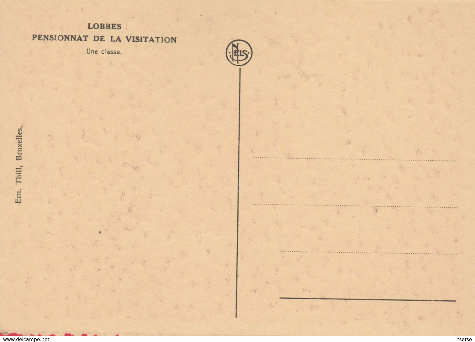 Lobbes - Pensionnat De La Visitation - Une Classe ( Voir Verso ) - Lobbes