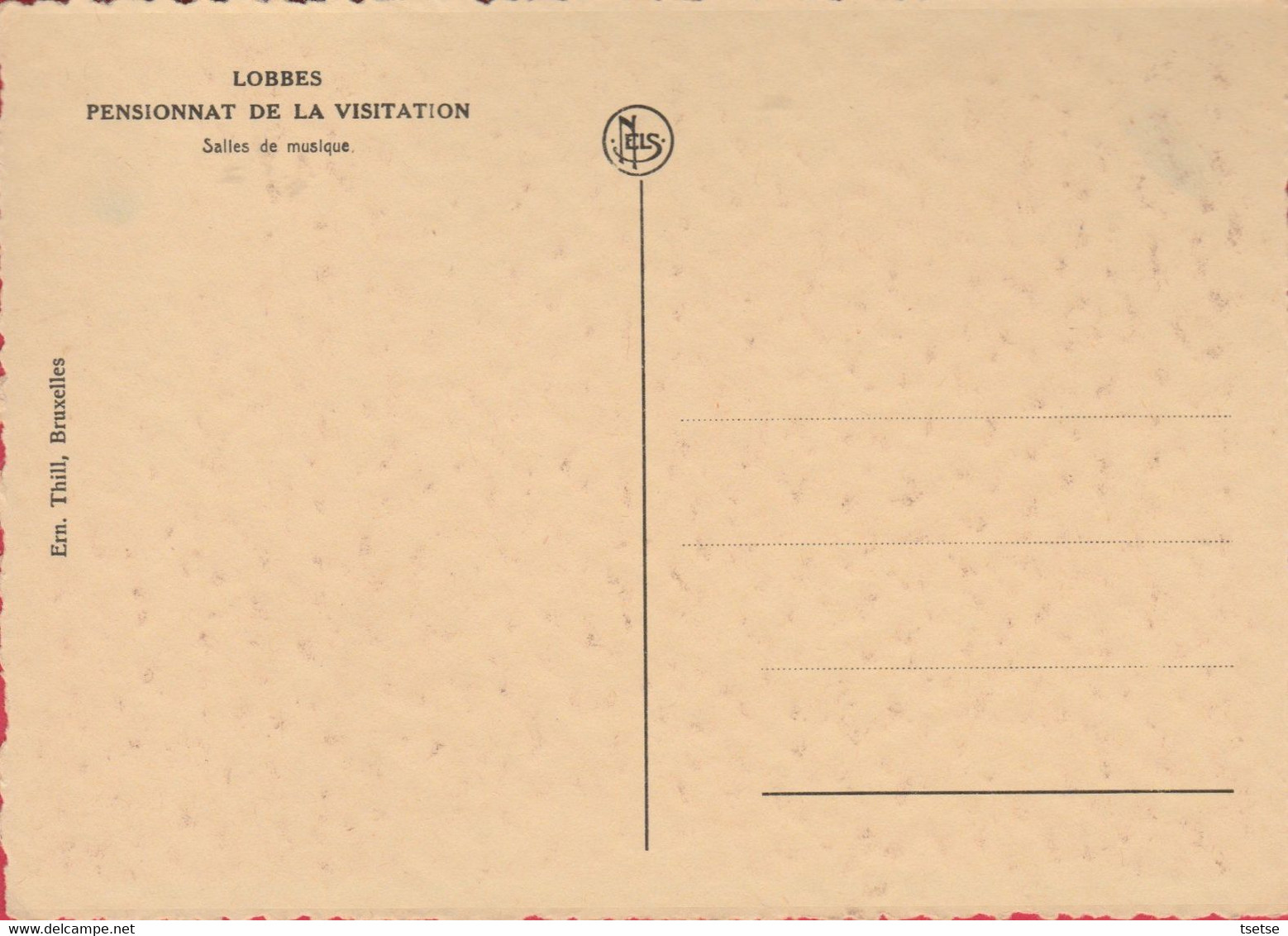 Lobbes - Pensionnat De La Visitation - Des éléves En Salle De Musique ( Voir Verso ) - Lobbes