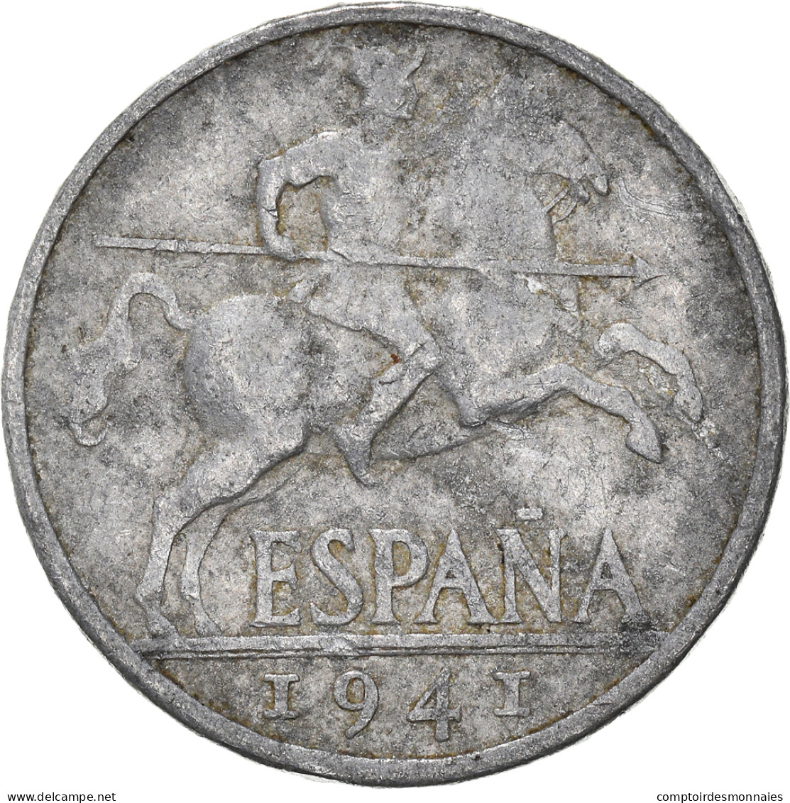 Monnaie, Espagne, 10 Centimos, 1941 - 10 Céntimos