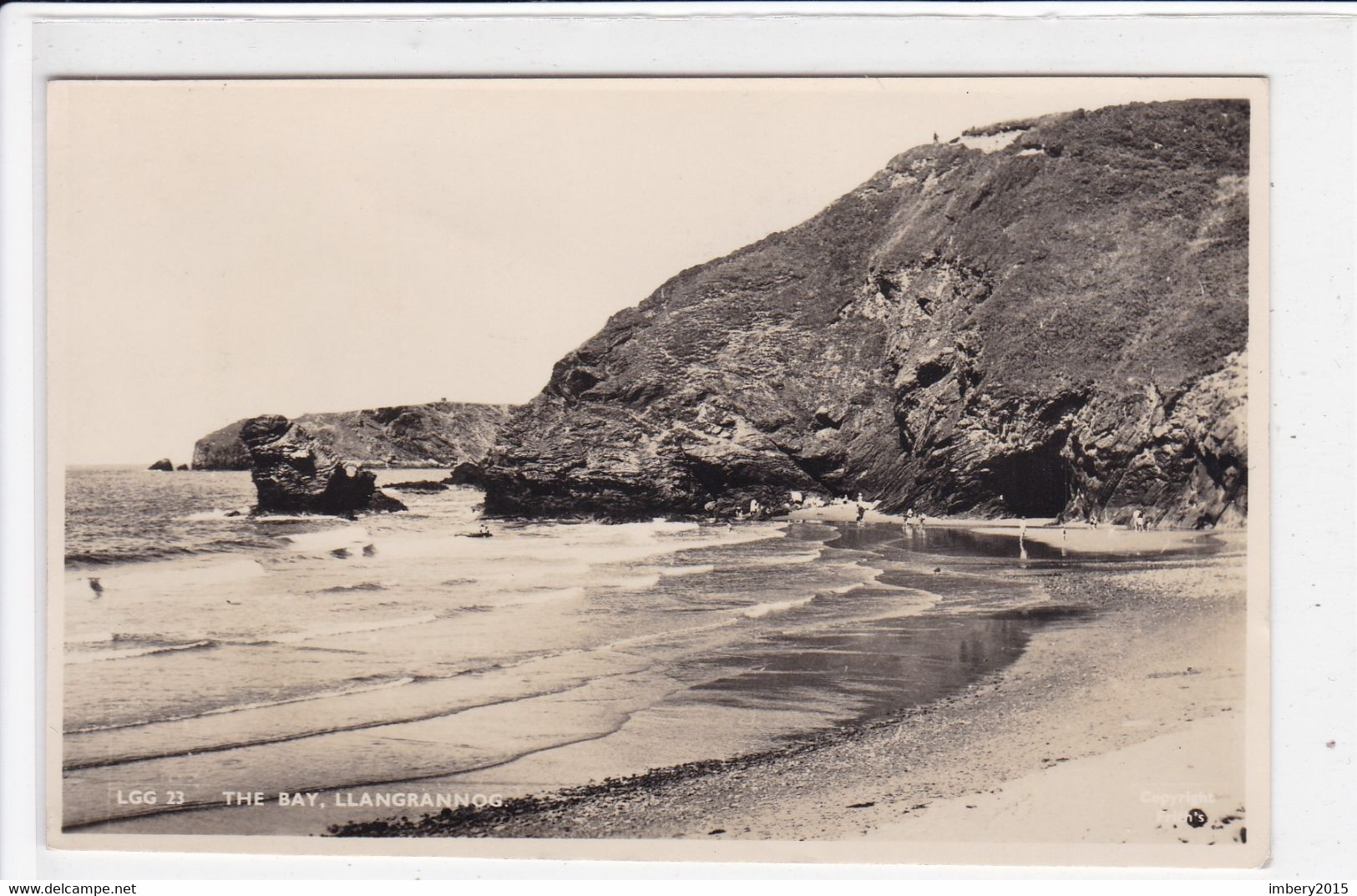 Ak  LLANGRANNOG, 1956,  The Bay, Ceredigion, Wales, Great Britain, Ansichtskarte, Post Card - Cardiganshire