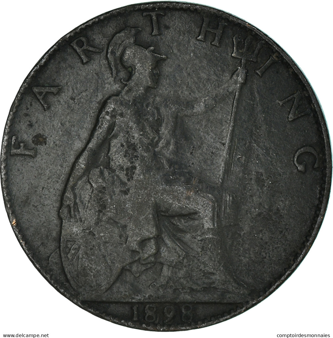 Monnaie, Grande-Bretagne, Farthing, 1898 - B. 1 Farthing