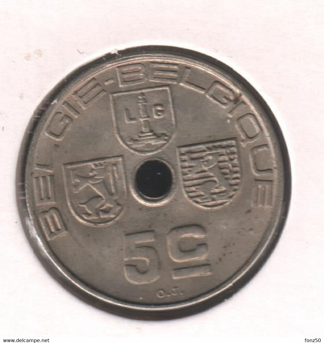 LEOPOLD III * 5 Cent 1940 Vlaams/frans * Nr 10948 - 5 Centimos