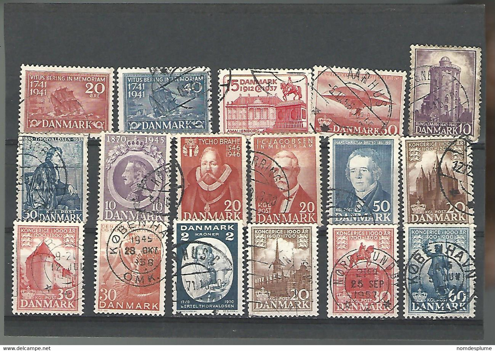 54760 ) Collection Denmark  Postmarks - Collections