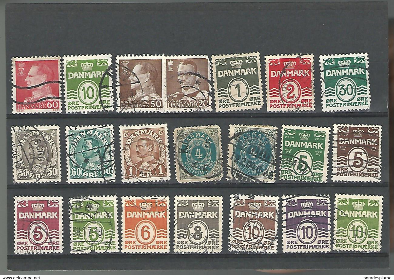 54763 ) Collection Denmark  Postmarks - Collections