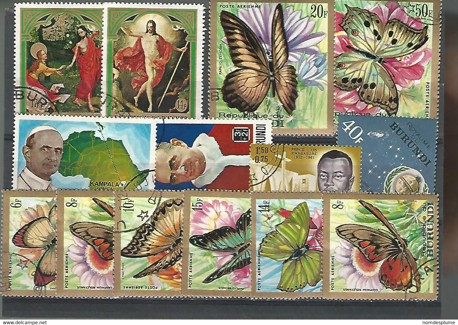 54802 ) Collection Burundi Butterflies - Verzamelingen