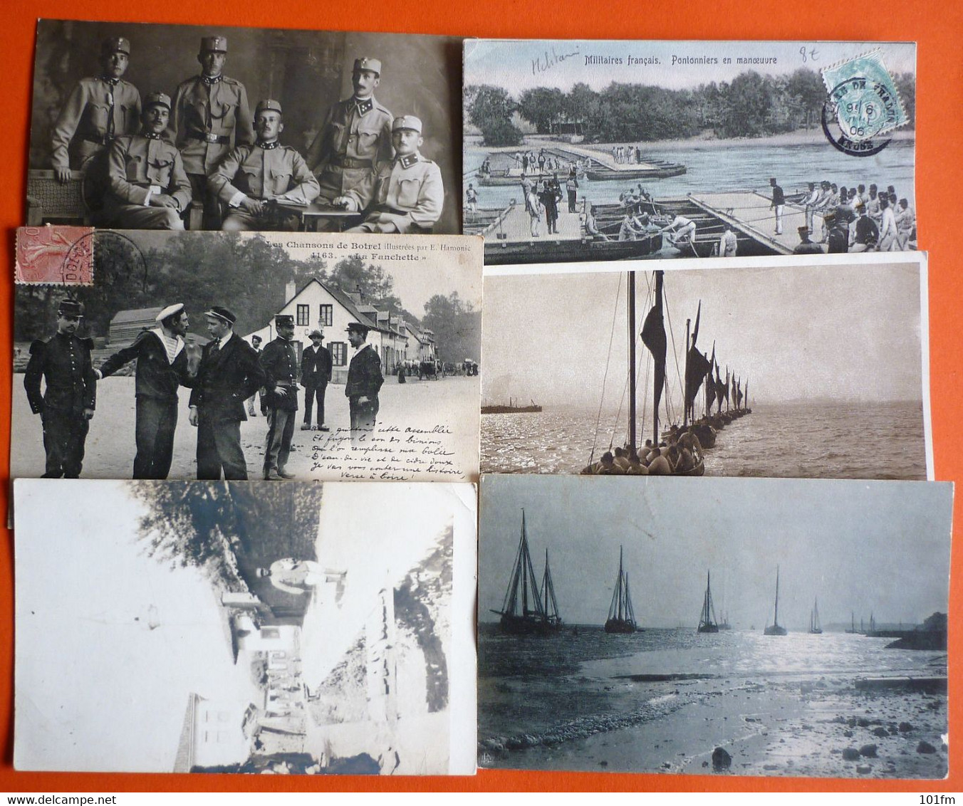 MILITARIA - LOT 6 OLD POSTCARDS - Altri & Non Classificati