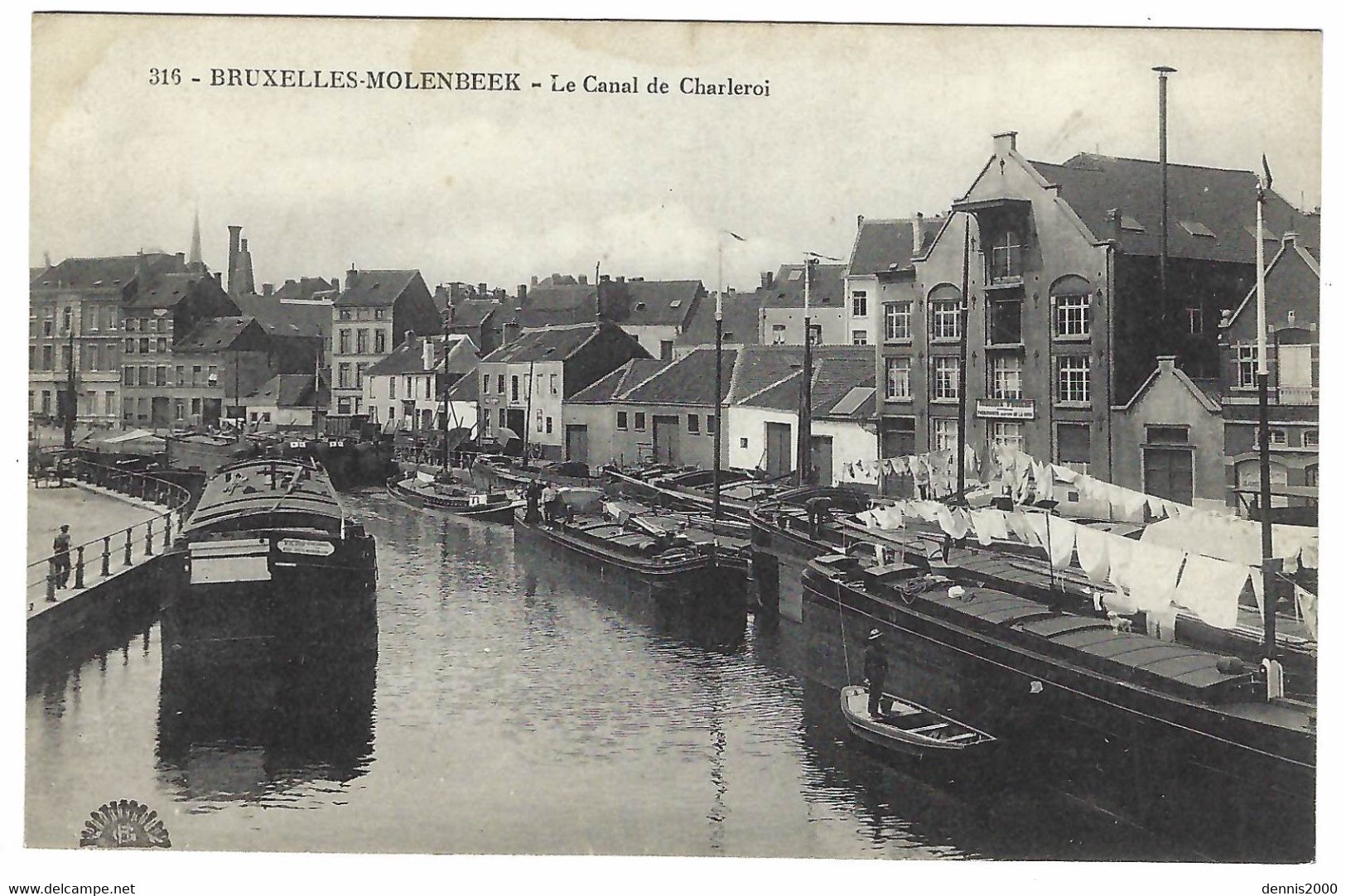 BRUXELLES - MOLENBEEK - Molenbeek-Saint-Jean - Le Canal De Charleroi - St-Jans-Molenbeek - Molenbeek-St-Jean