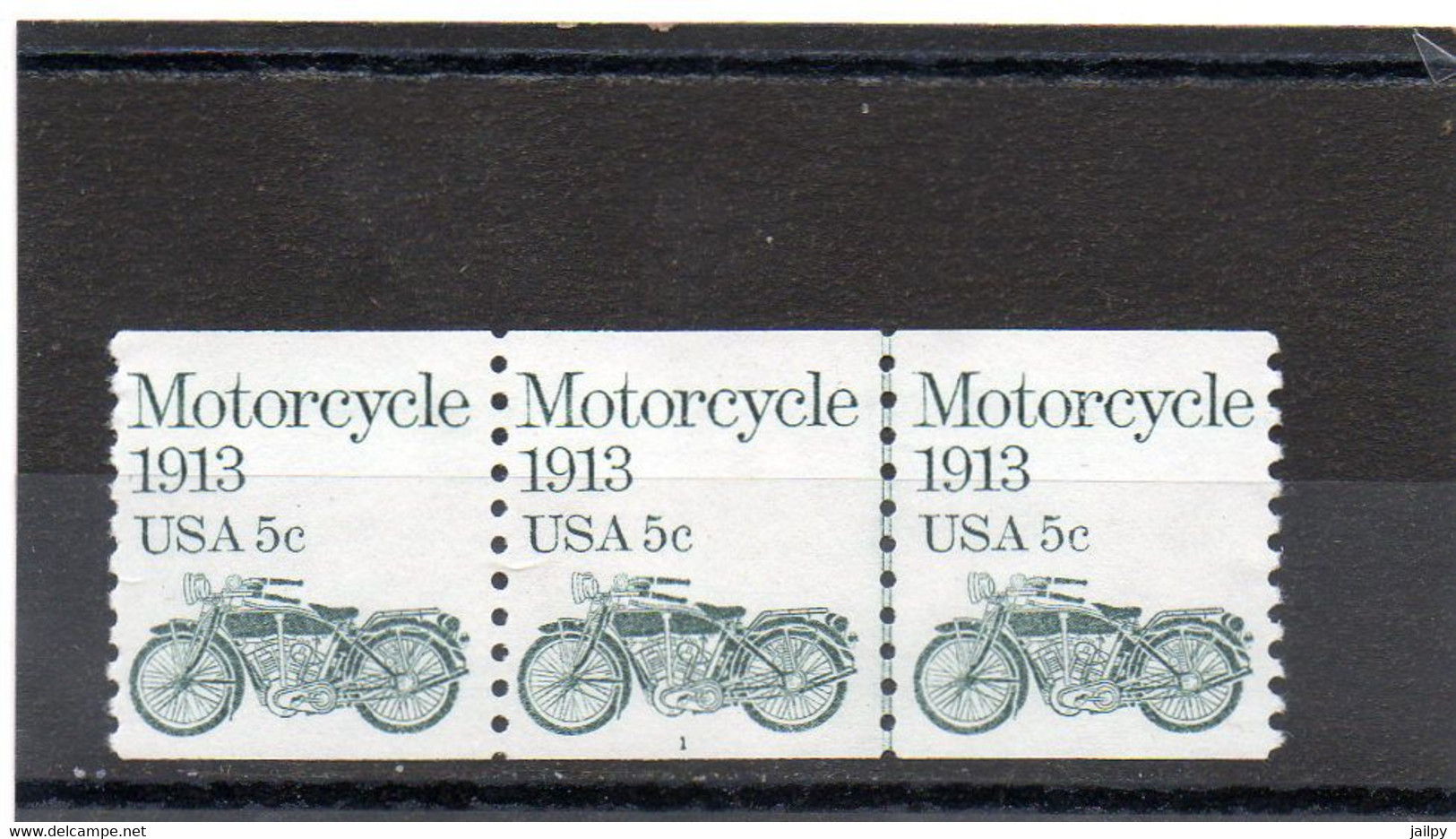 ETATS-UNIS    3 Timbres 5 C  Se Tenant    1983   Y&T:1493   Roulette Avec N° 1        Neufs Sans Charnière - Roulettes (Numéros De Planches)