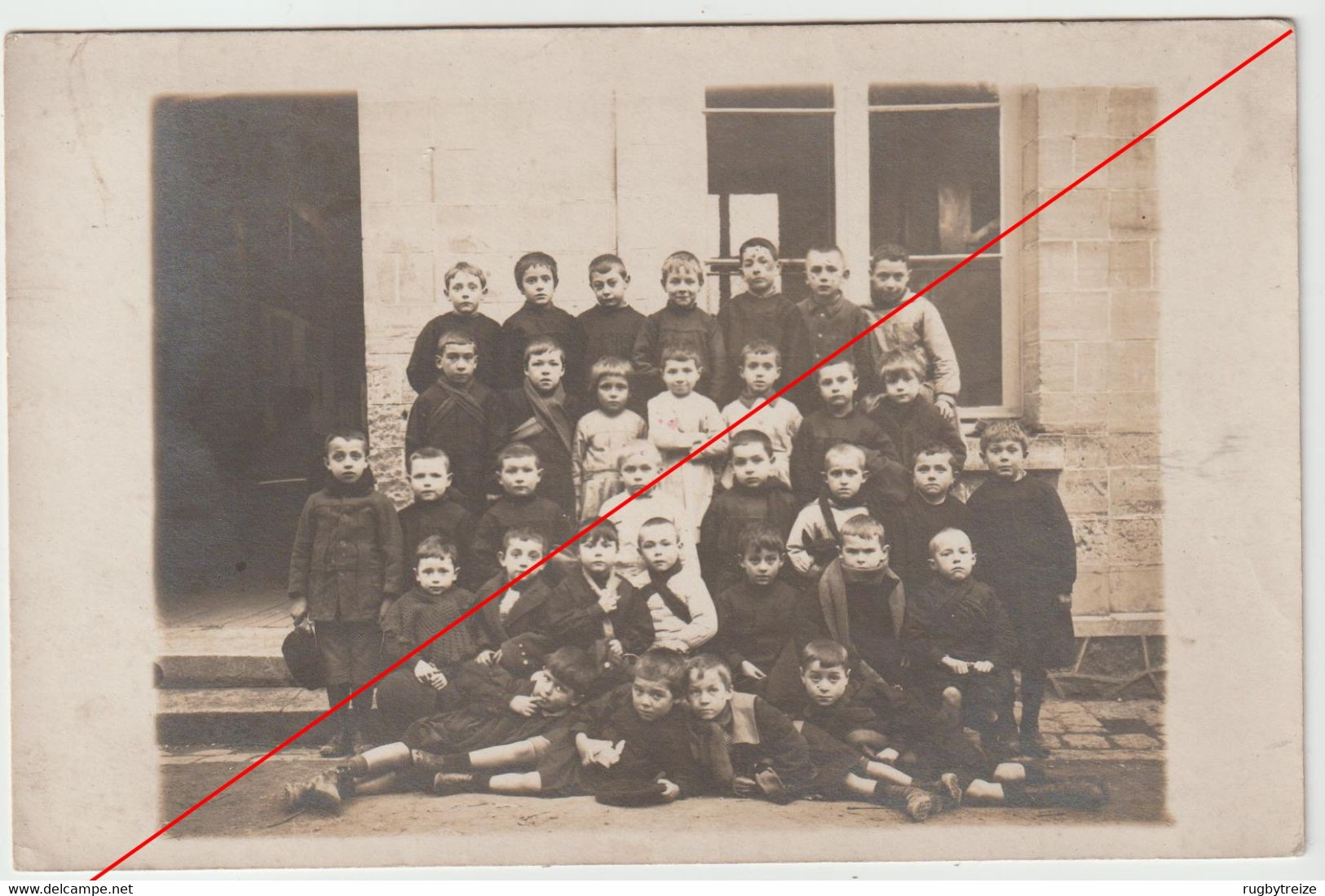 5116 Photo De Classe à CARRIERES SUR SEINE 78 Vers 1915/1916 - Famille CHANGEUX Pour La Celle Saint Cloud - Carrières-sur-Seine