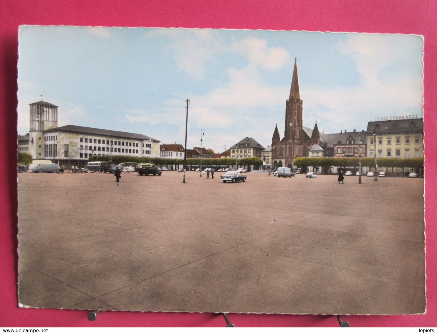 Visuel Très Peu Courant - Allemagne - Saarlouis - Grosser Markt - 1962 - R/verso - Kreis Saarlouis