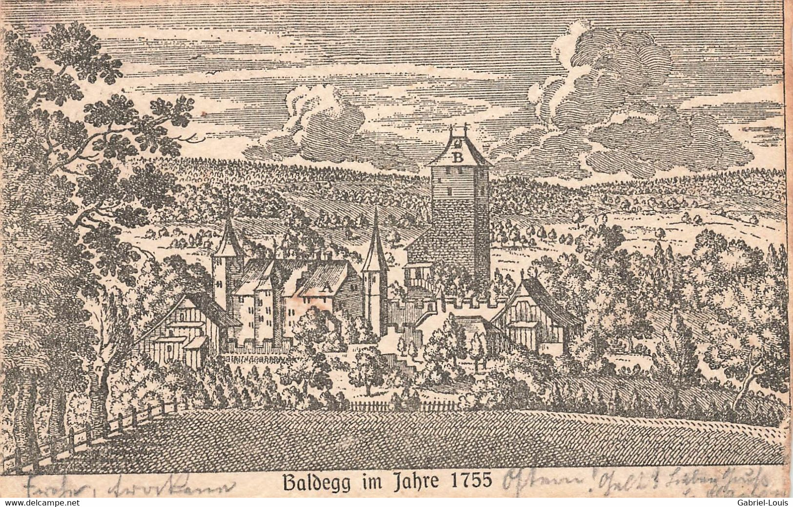 Baldegg Im Jahre 1755 Schloss Gelfingen, Retschwil - Gelfingen