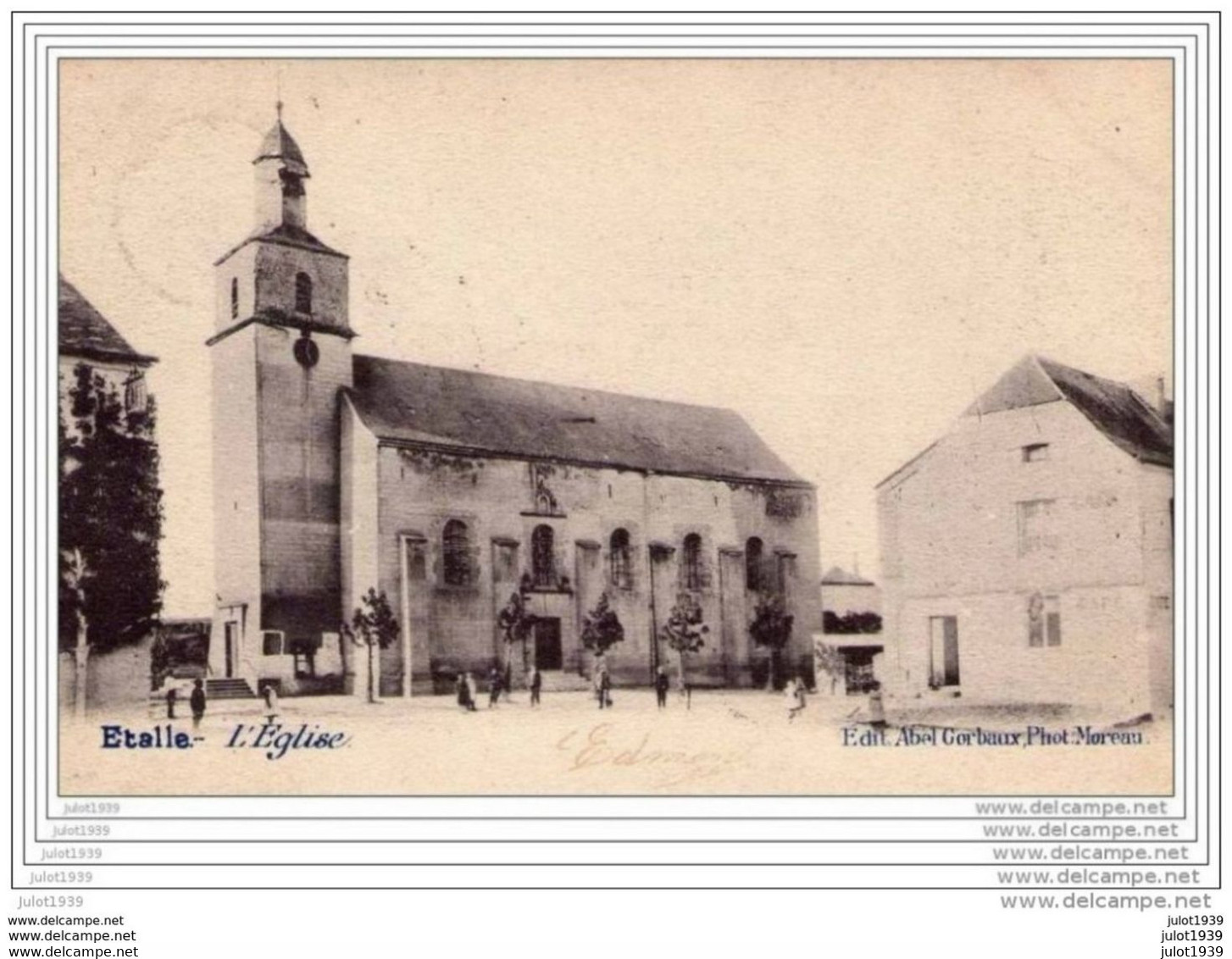 ETALLE ..-- L' Eglise . 1903 Vers BRUGES ( Melle Céline FONTIER ) . Voir Verso . - Etalle