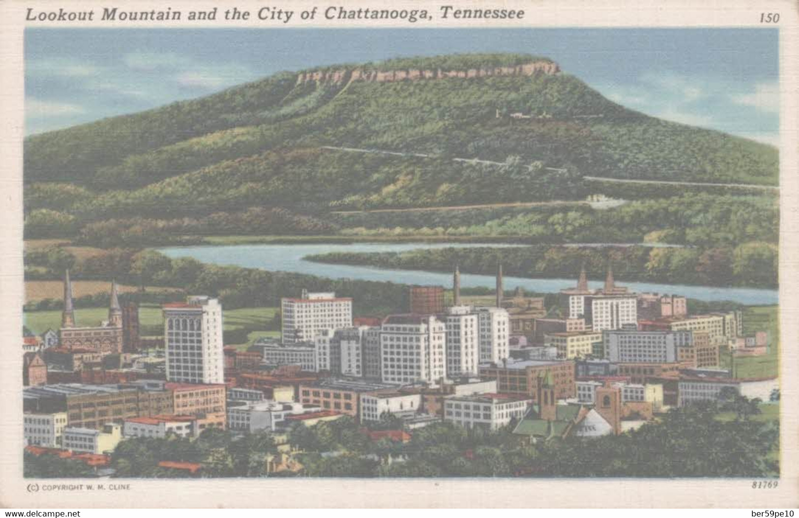 ETATS-UNIS CHATTANOOGA TENNESSEE  LOOKOUT MOUNTAIN AND THE CITY - Chattanooga