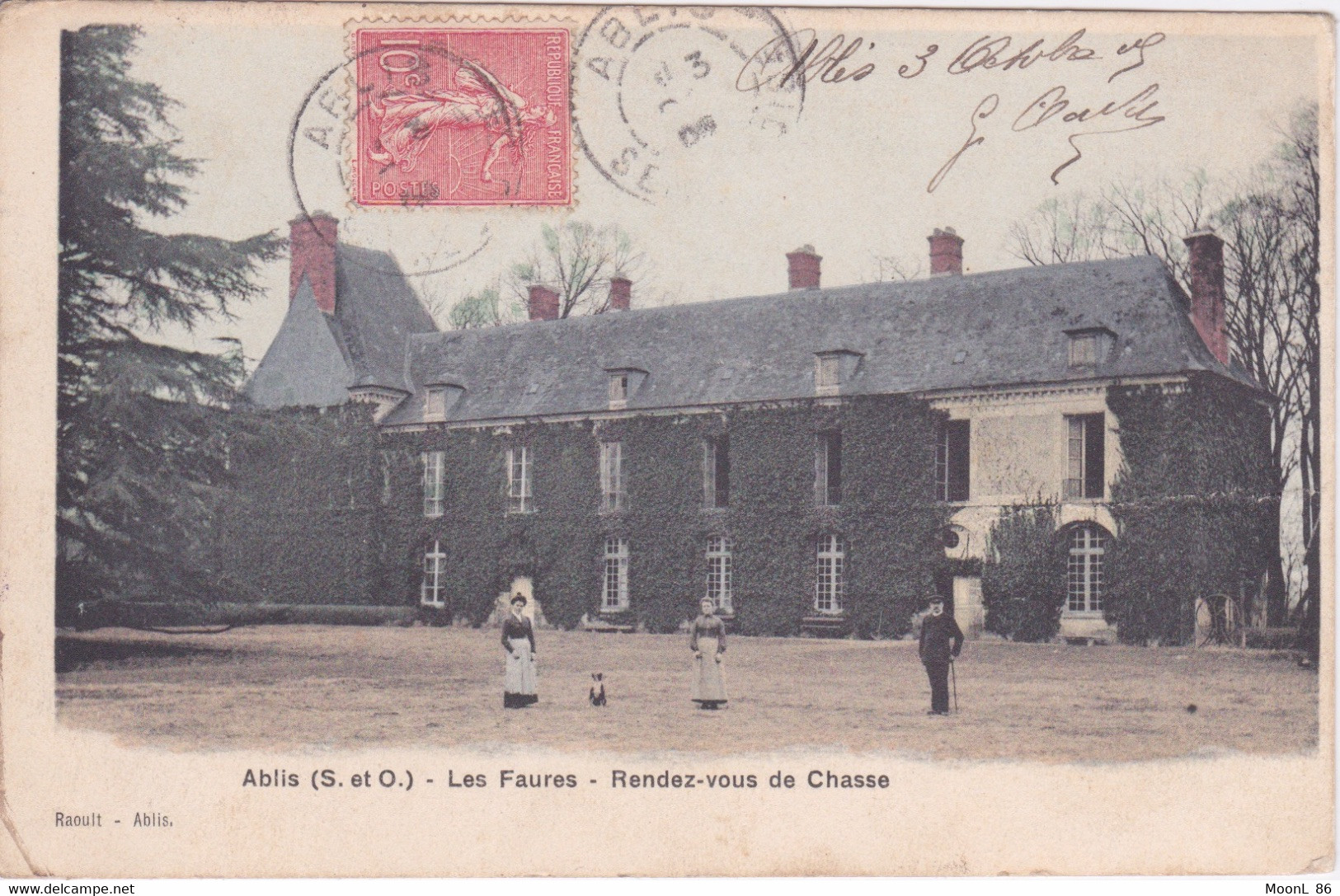 78 - ABLIS  - LE CHATEAU - LES FAURES - UN RENDEZ-VOUS DE CHASSE - Ablis