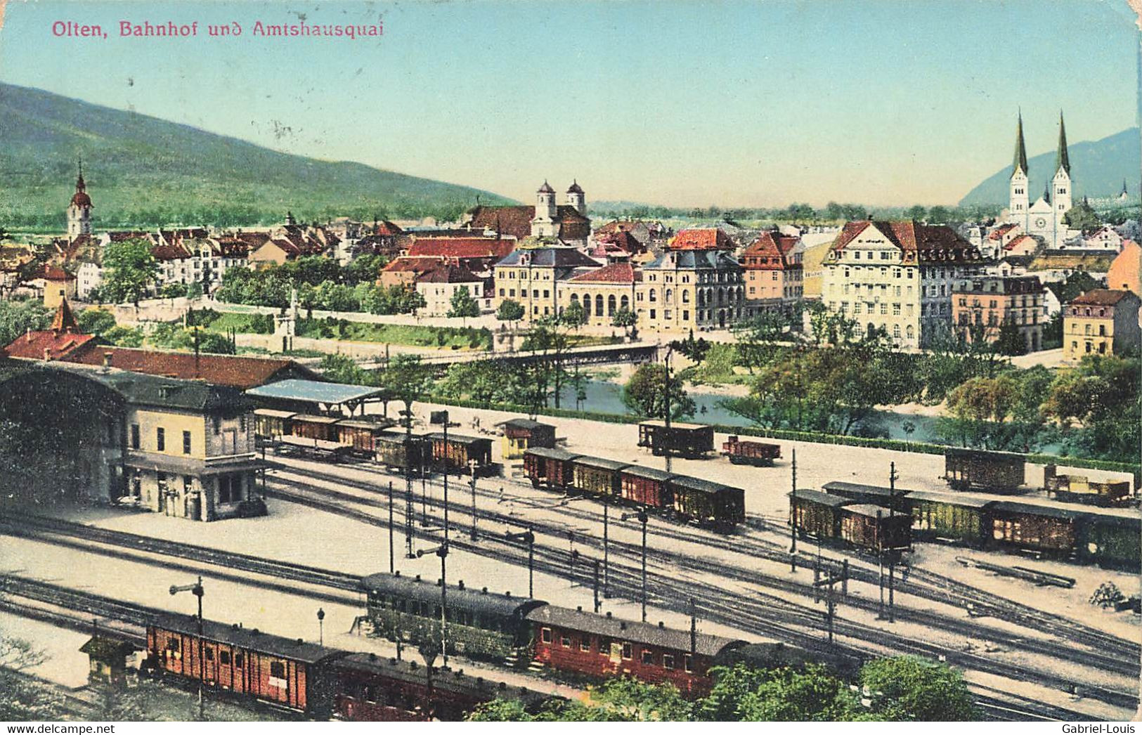 Olten Bahnhof Und Amtshausquai Train Zug Eisenbahn - Olten