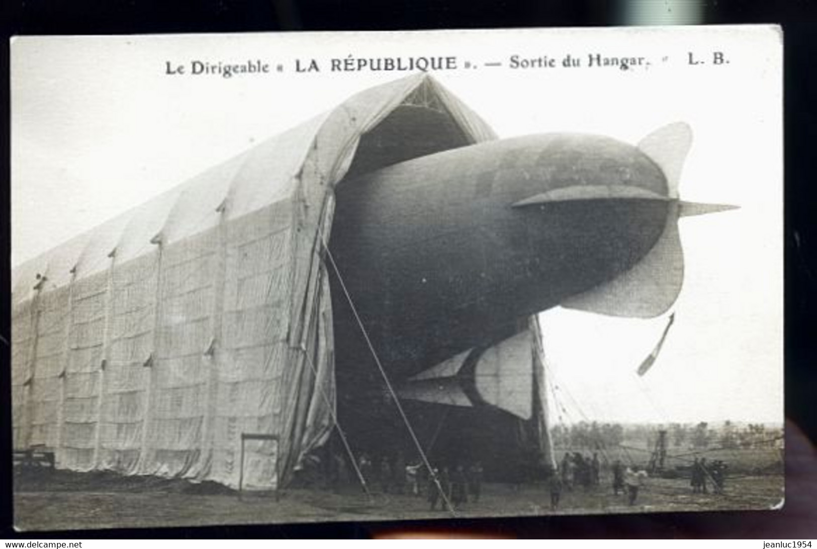 LA REPUBLIQUE GRANDES MANOEUVRES CARTE PHOTO - Dirigeables