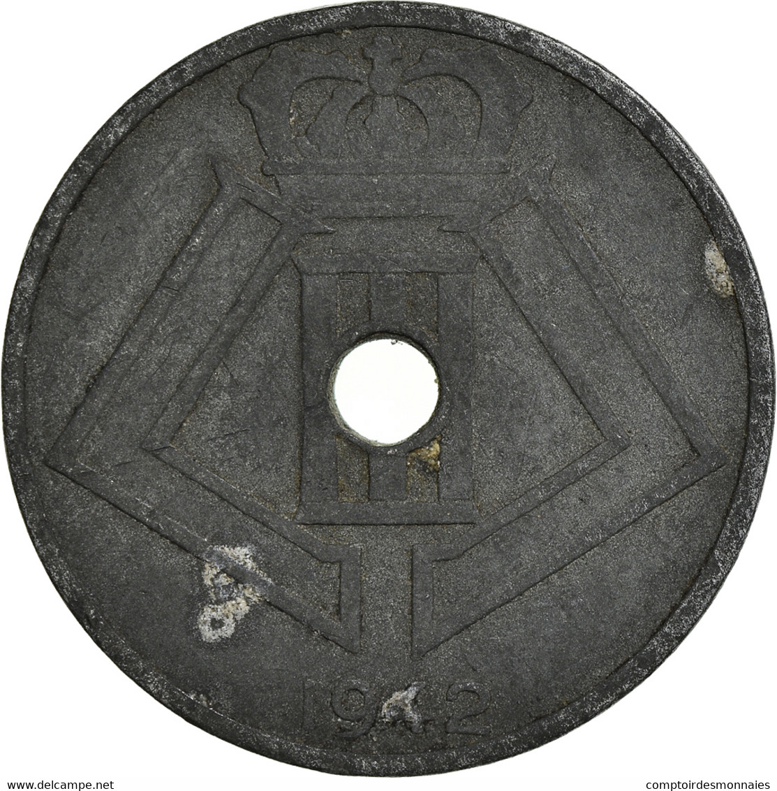 Monnaie, Belgique, 25 Centimes, 1942 - 25 Centesimi