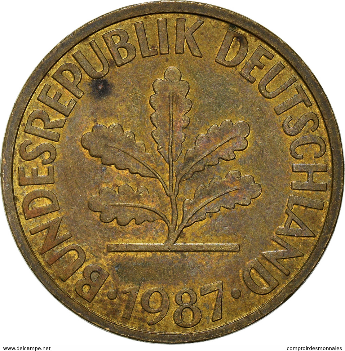 Monnaie, République Fédérale Allemande, 10 Pfennig, 1987 - 10 Pfennig