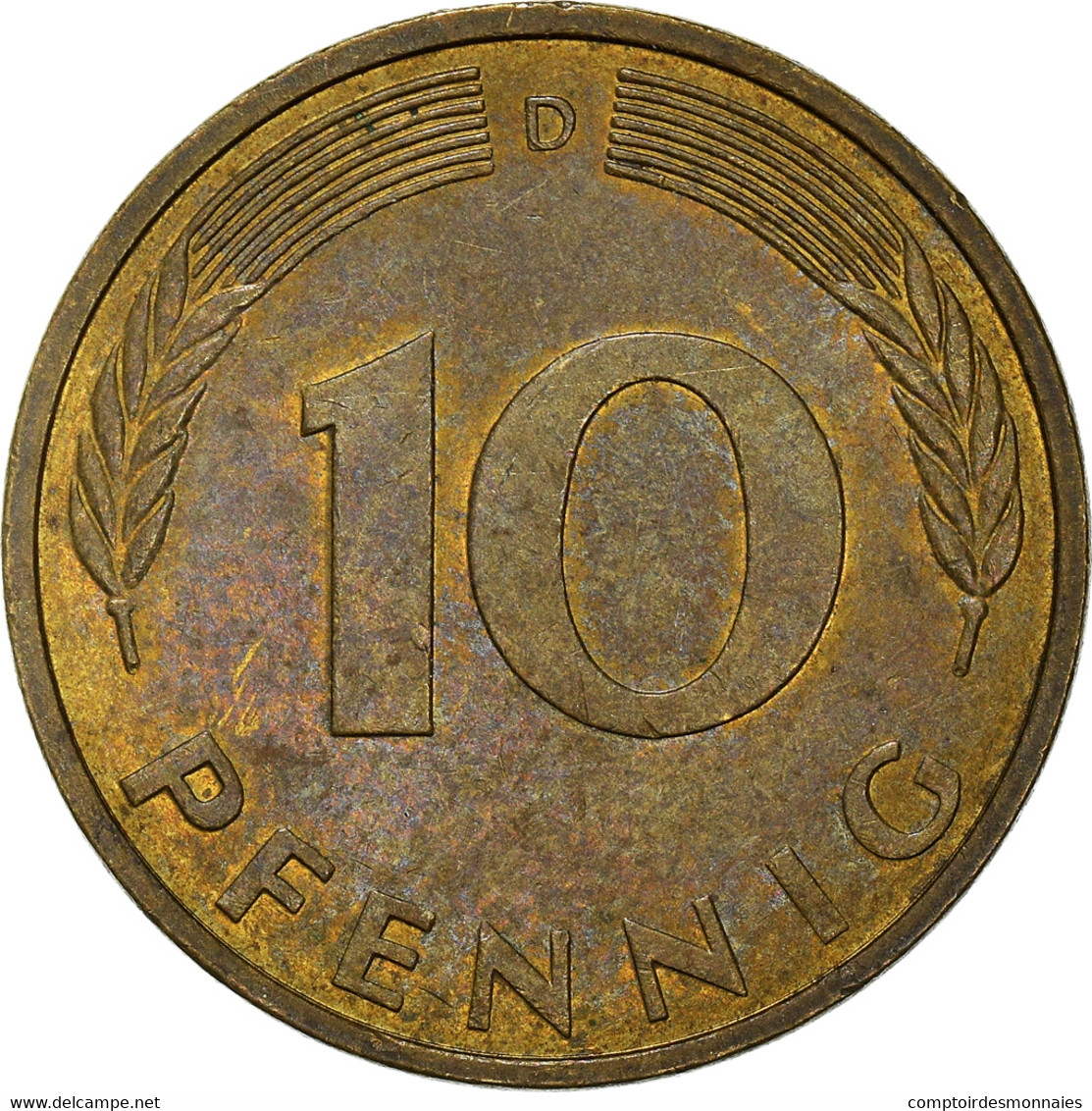 Monnaie, République Fédérale Allemande, 10 Pfennig, 1987 - 10 Pfennig