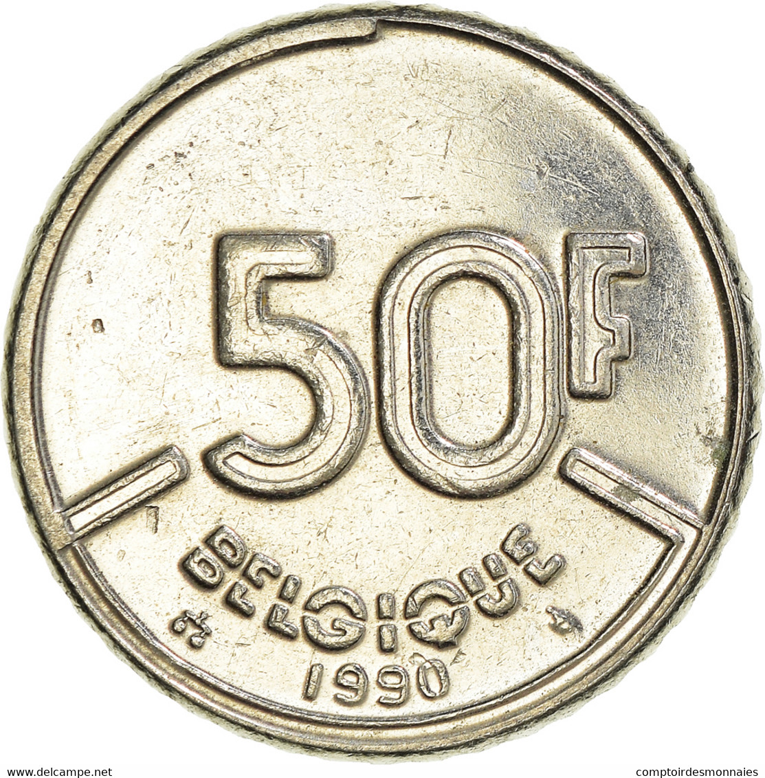 Monnaie, Belgique, 50 Francs, 50 Frank, 1990 - 50 Francs