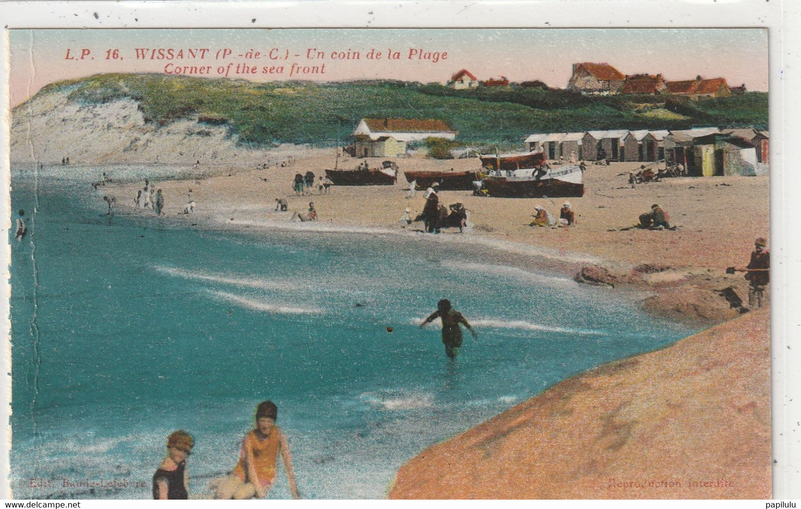 DEPT 62 : édit. Lucien Pollet N° 16 : Wissant Un Coin De La Plage - Wissant