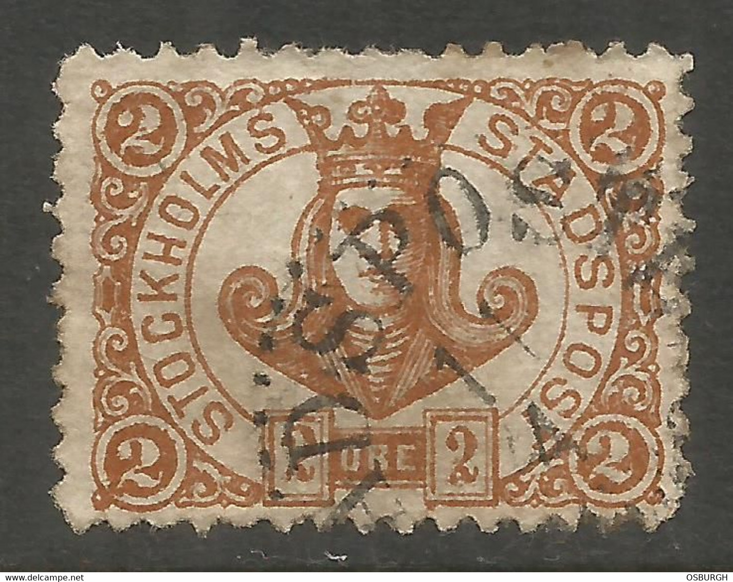 SWEDEN. 2o STOCKHOLMS STADSPOST USED - Lokale Uitgaven