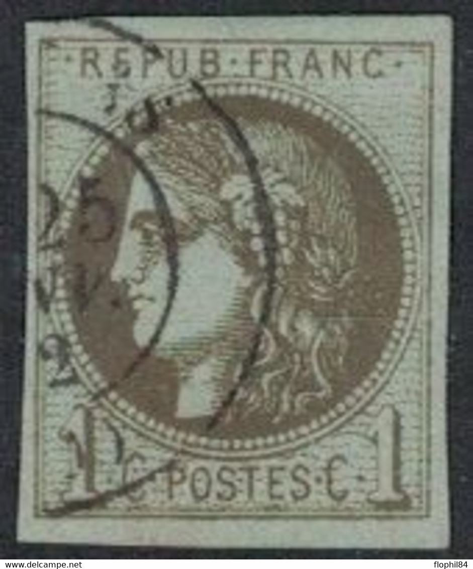 EMISSION DE BORDEAUX  - N°39A - OBLITERATION - CACHET A DATE - COTE 275€ - BELLES MARGES. - Sonstige & Ohne Zuordnung