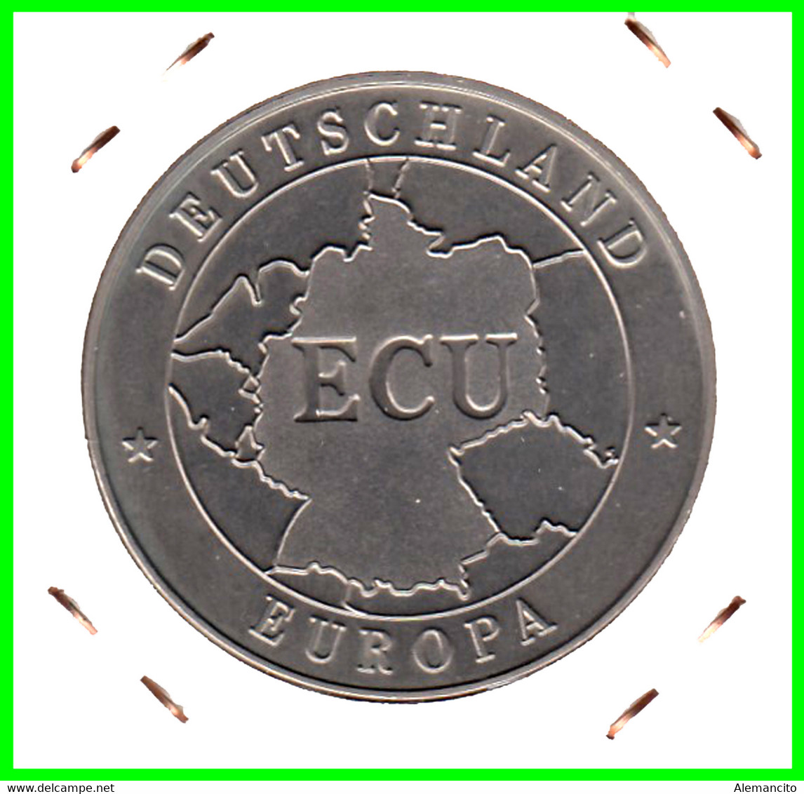 ALEMANIA, ( DEUTSCHLAND )MONEDA VALOR 1-ECU EUROPA - 1992 / EINIGKEIT RECHT FREIHEIT PERIODO 1979 – 1998 - Essays & New Minting