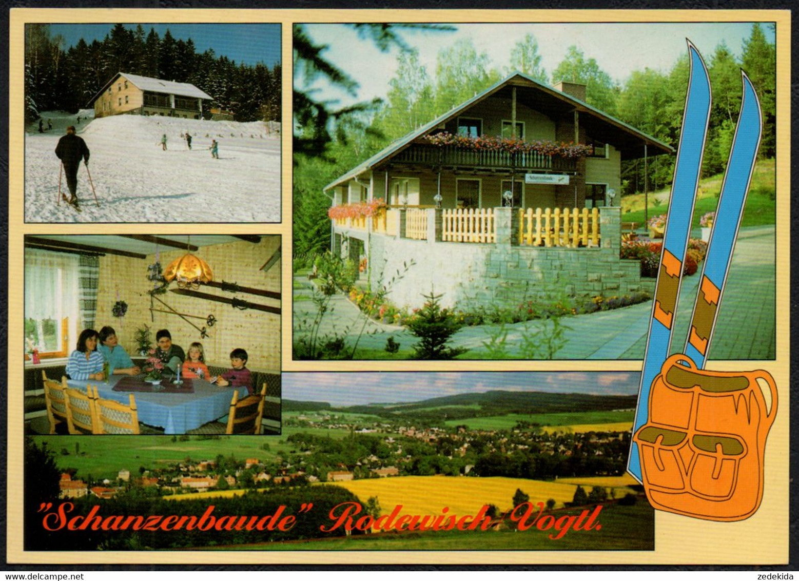 F5938 - TOP Rodewisch Schanzenbaude - Verlag Bild Und Heimat Reichenbach Qualitätskarte - Vogtland