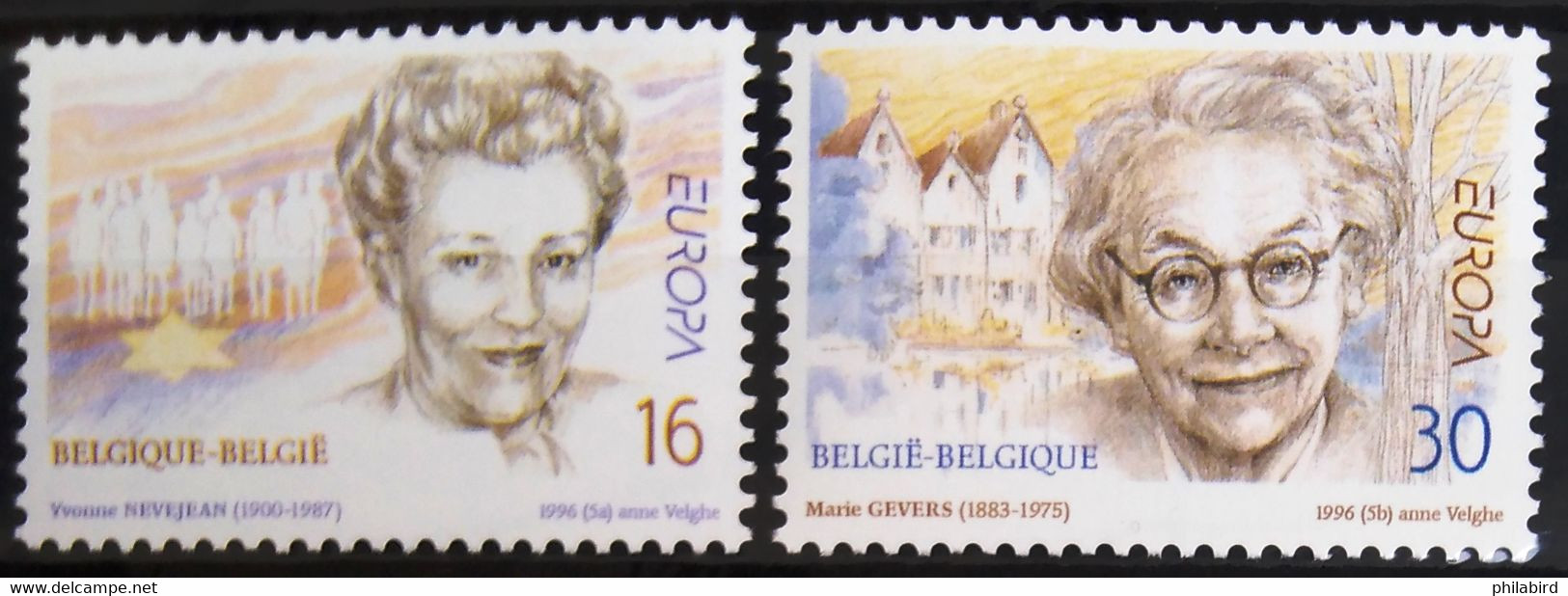 EUROPA 1996 - BELGIQUE                    N° 2637/2638                        NEUF** - 1996