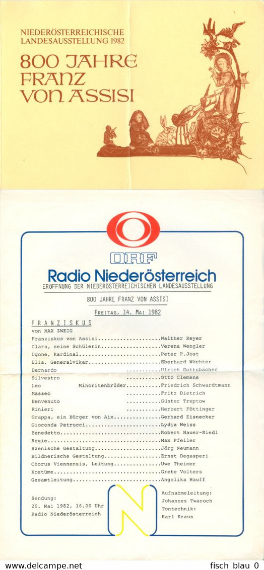 Eröffnung Landesaustellung 800 Jahre Franz Von Assisi Krems An Der Donau 1982 ORF Franziskus Max Zweig Max Pfeiler - Museen & Ausstellungen