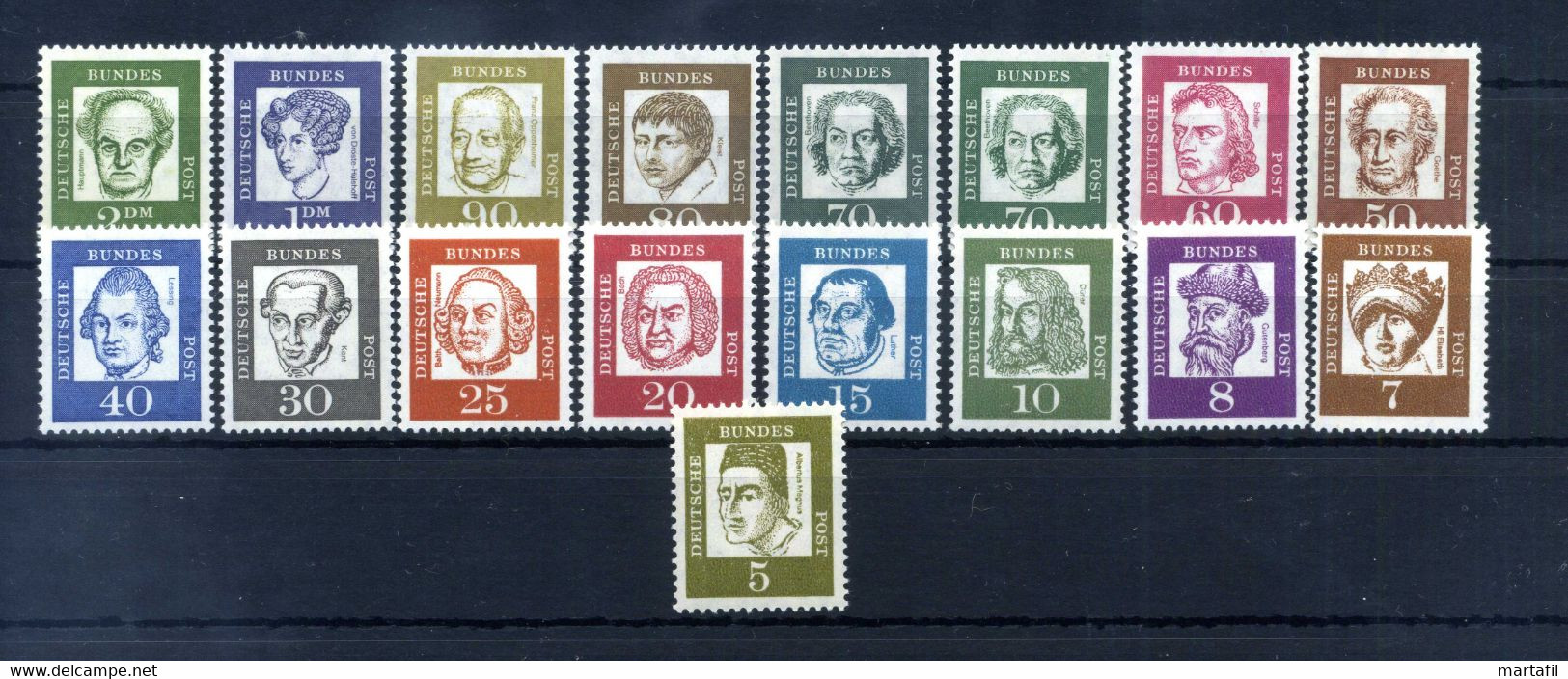 1961-64 REP. FED. TED. SERIE COMPLETA MNH ** - Ongebruikt