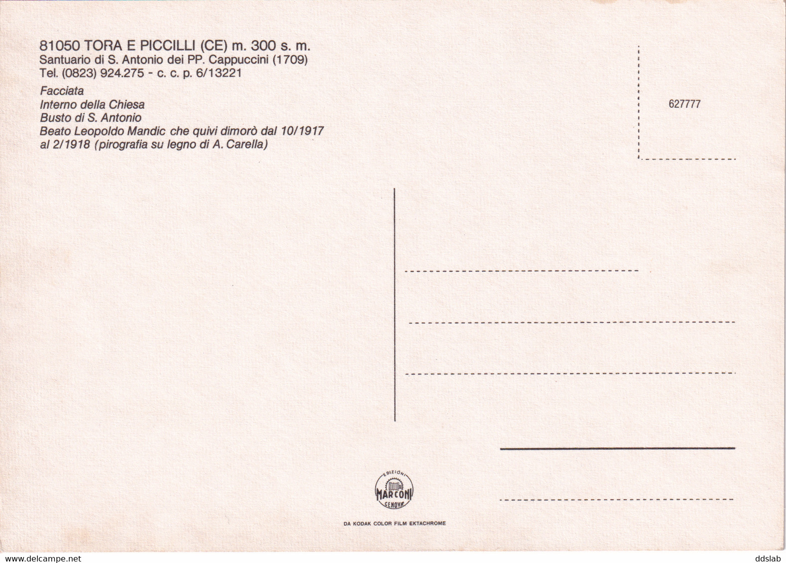 Tora E Piccilli (Caserta) - Anni '70 - Santuario Di S. Antonio - Particolari - Caserta