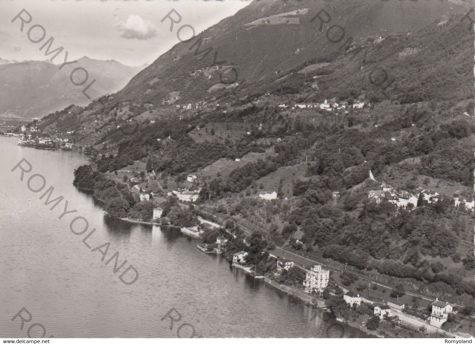 CARTOLINA  SAN NAZZARO E PIAZZOGNA,TICINO,SVIZZERA,LAGO MAGGIORE,AEROFOTO,NON VIAGGIATA - San Nazzaro