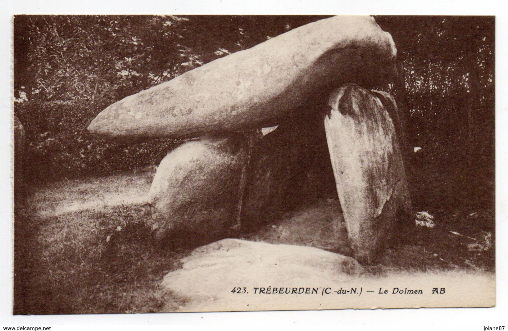 CPA   22     TREBEURDEN      -     LE DOLMEN - Dolmen & Menhirs