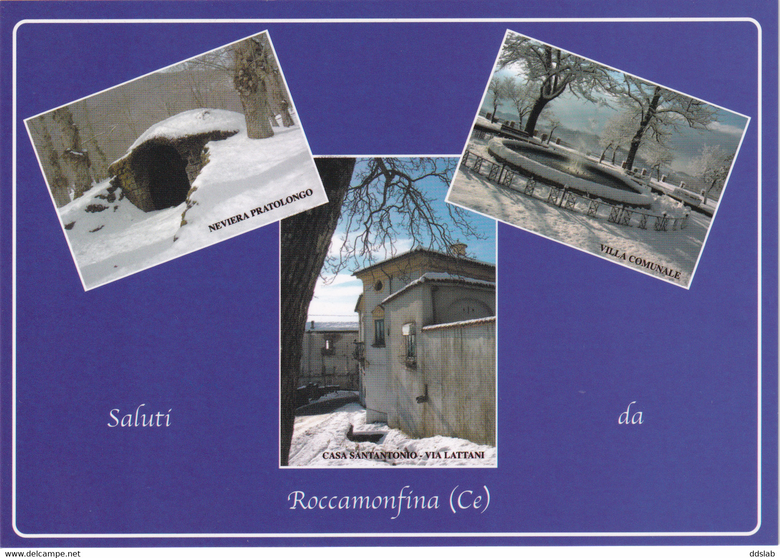 Saluti Da Roccamonfina (Caserta) - Anni 2000 - 3 Vedute Invernali - Caserta