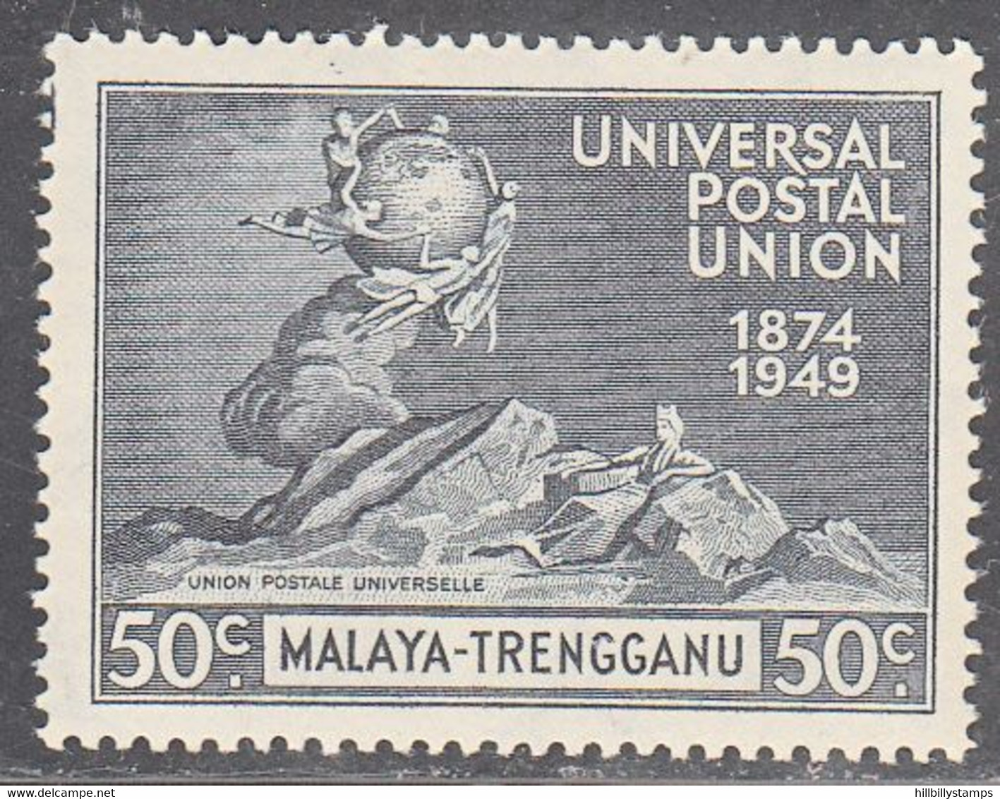 MALAYA--TRENGGANU   SCOTT NO 52  MINT HINGED  YEAR 1949 - Trengganu