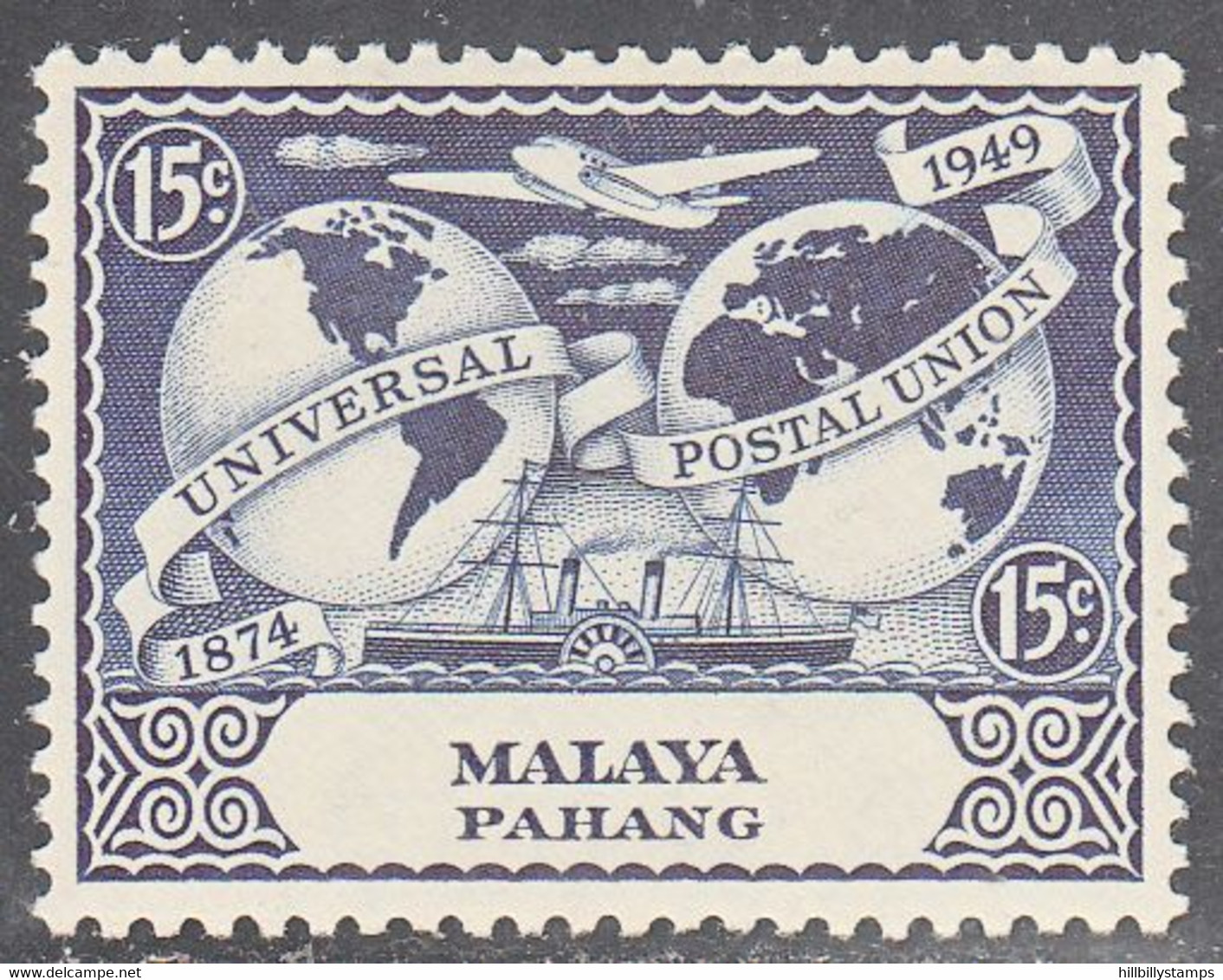 MALAYA--PAHANG   SCOTT NO 47  MINT HINGED  YEAR 1949 - Pahang