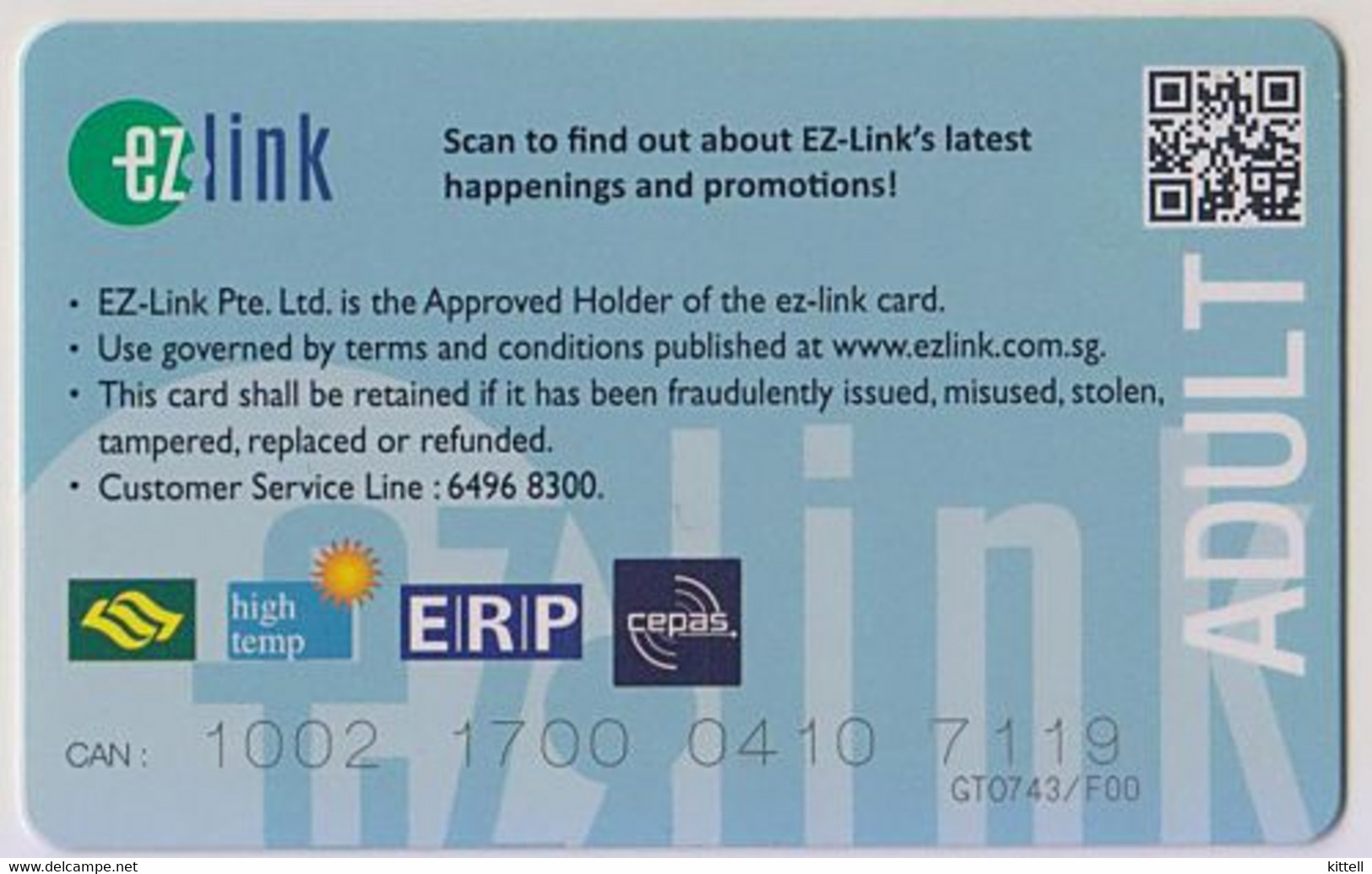 Singapore Travel Transport Card Subway Train Bus Ticket Ezlink Used Doraemon - Mundo