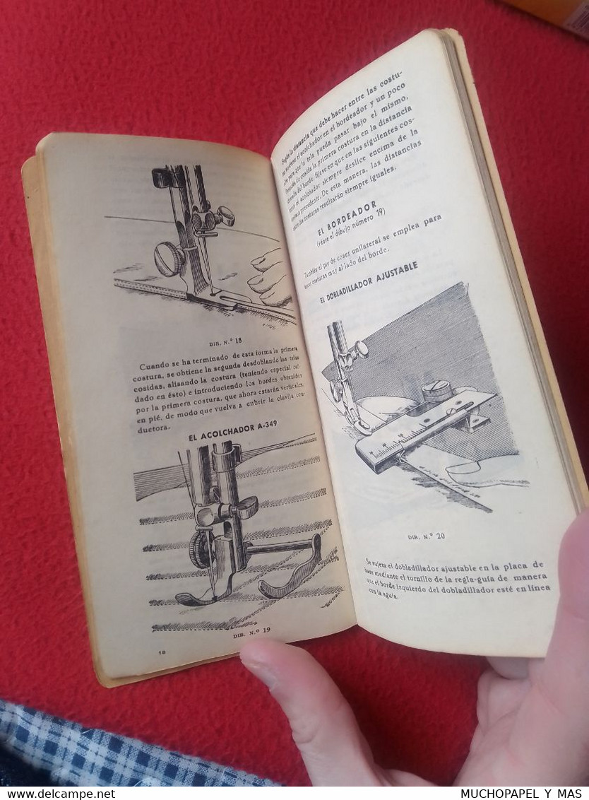 CATÁLOGO DE PIEZAS LAS MÁQUINAS COSER SIGMA ESTARTA Y ECENARRO ELGOIBAR, OLD CATALOGUE...SPANISH SEWING MACHINE À COUDRE