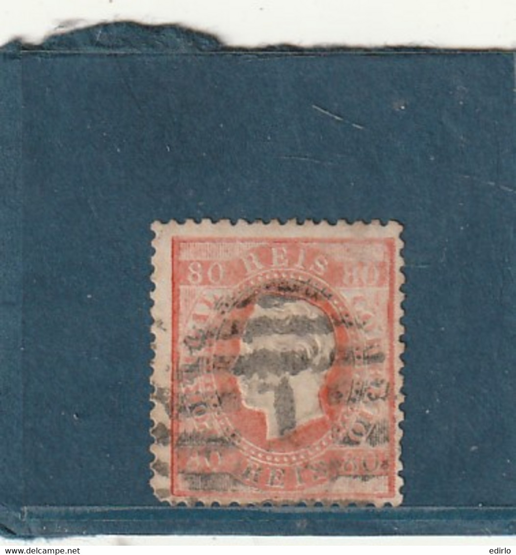 ///    PORTUGAL  ***  N° 31 - 80cts Oranange  135€ - Used Stamps