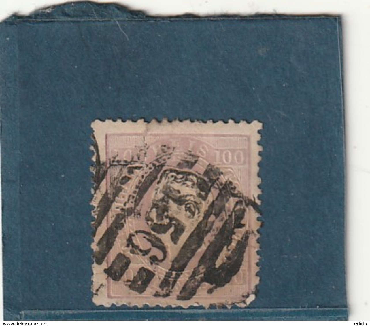 ///    PORTUGAL  ***  N° 32 - 100 Violet Gris   135€  ATTENTION GROSSE DECHIRURE - Used Stamps