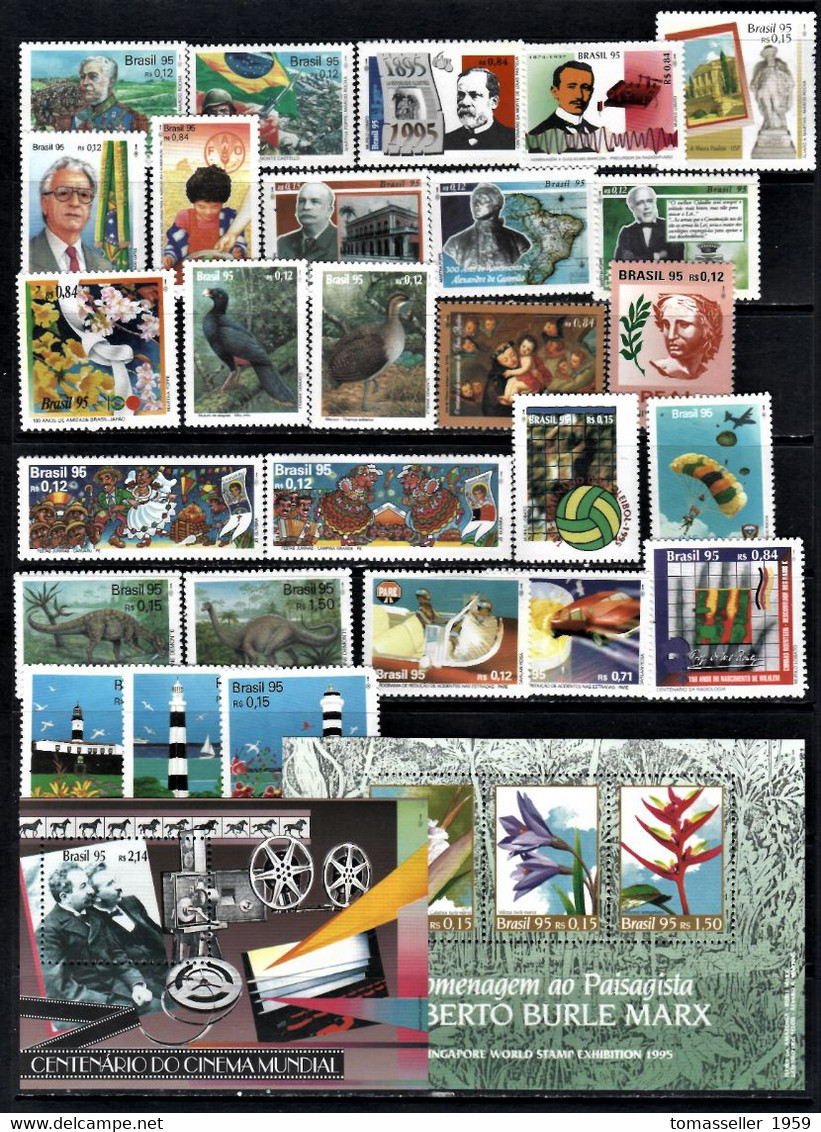 Brazil-1995-Full Year Set-32 Issues.MNH - Komplette Jahrgänge