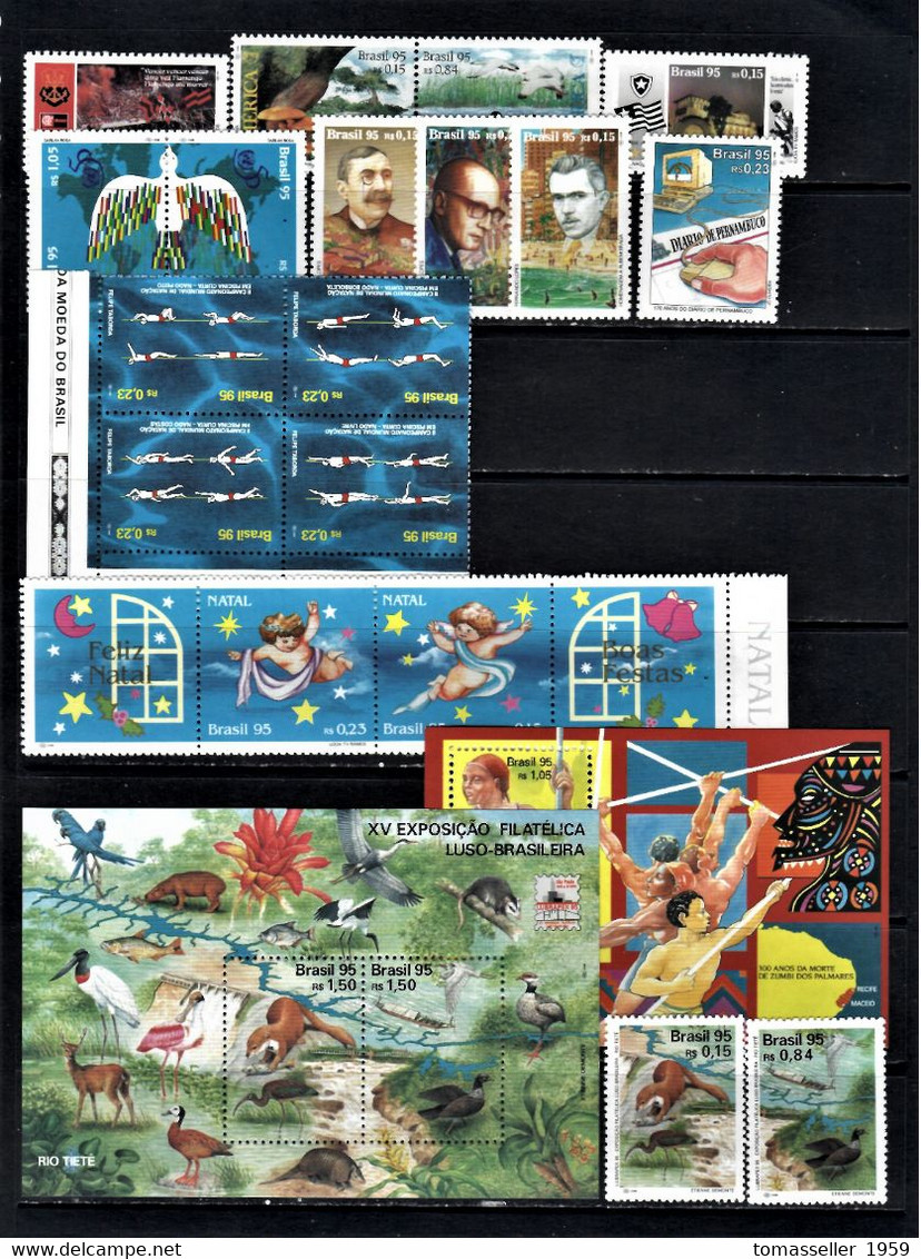 Brazil-1995-Full Year Set-32 Issues.MNH - Annate Complete