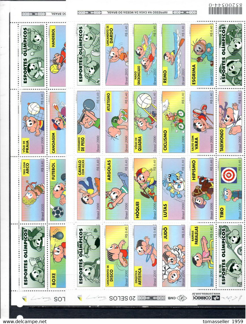 Brazil-2000-Full Year Set-39 Issues.MNH - Annate Complete