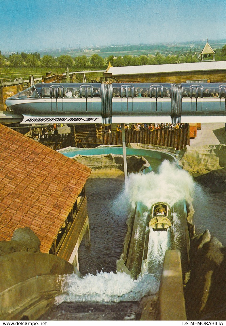 Bruhl Phantasialand Amusement Park Monorail Postcard - Brühl