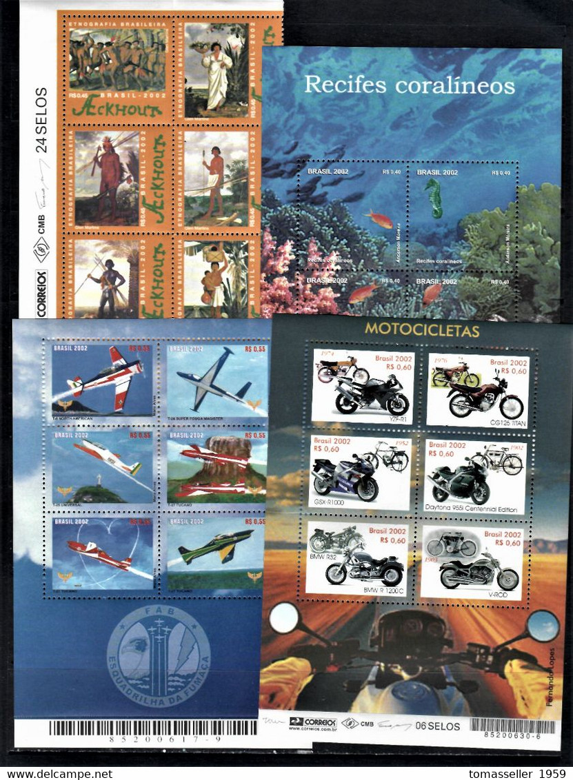 Brazil-2002- Year Set-28 Issues.MNH - Années Complètes